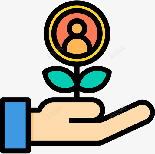 增长业务259线性颜色图标svg_新图网 https://ixintu.com 业务259 增长 线性颜色