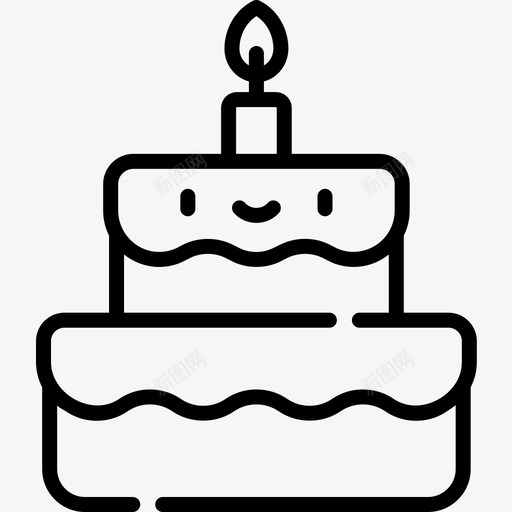 生日蛋糕幸福10直系图标svg_新图网 https://ixintu.com 幸福 生日蛋糕 直系