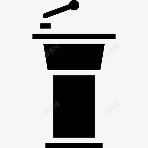 台会议6填充图标svg_新图网 https://ixintu.com 会议6 填充