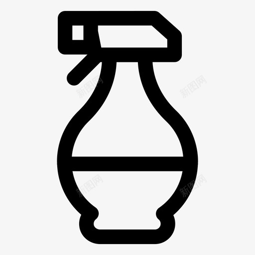 喷雾瓶喷雾喷雾器杀虫剂图标svg_新图网 https://ixintu.com 喷雾喷雾器 喷雾瓶 景观设备线图标包 杀虫剂 水喷雾器 水瓶