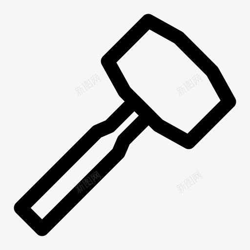 锤子工具车间图标svg_新图网 https://ixintu.com 工具 概述 车间 锤子