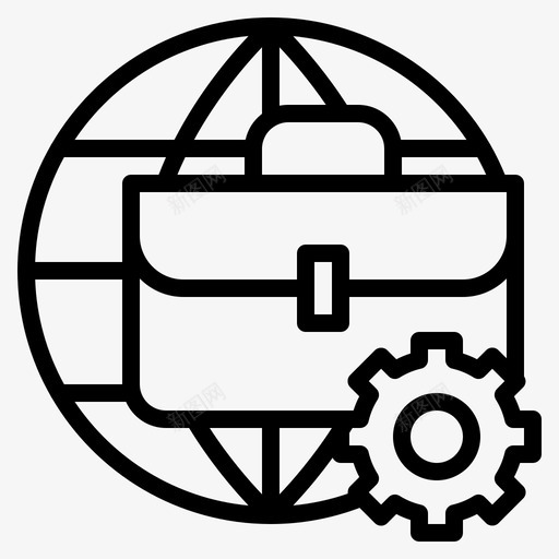 全球商务服务国际世界图标svg_新图网 https://ixintu.com 世界 全球 商务服务 国际