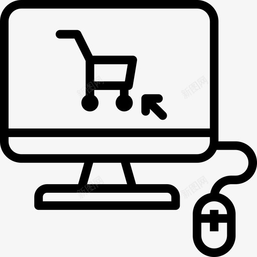 电子商务九月物流线性图标svg_新图网 https://ixintu.com 九月物流 电子商务 线性