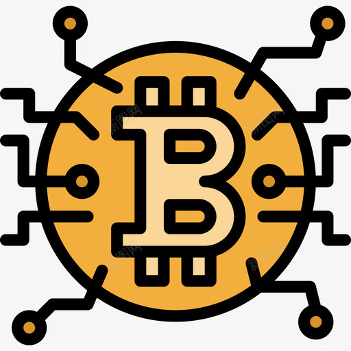 比特币9月投资线性颜色图标svg_新图网 https://ixintu.com 9月投资 比特币 线性颜色