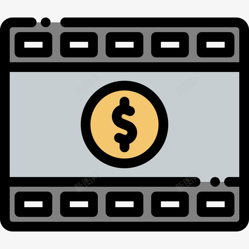 胶片胶片工业7线性颜色图标svg_新图网 https://ixintu.com 线性颜色 胶片 胶片工业7