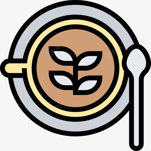 拿铁咖啡57原色图标svg_新图网 https://ixintu.com 原色 咖啡57 拿铁