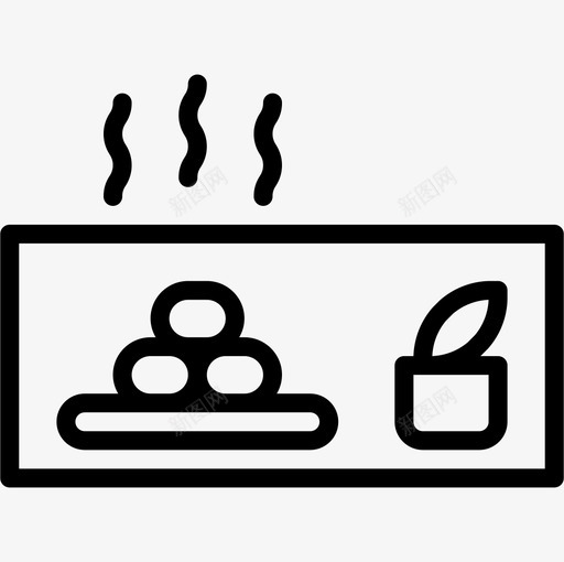 热石spa17直线型图标svg_新图网 https://ixintu.com spa 热石 直线 线型
