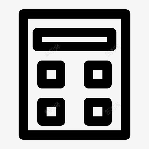 计算器票据商业图标svg_新图网 https://ixintu.com 商业 商业和金融 票据 计算器 货币 金融
