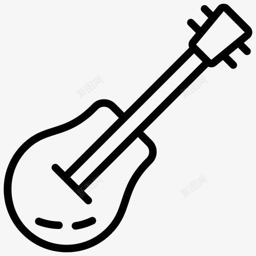 吉他原声吉他电吉他图标svg_新图网 https://ixintu.com 乐器 原声 吉他 图标 教育 科学 线图 音乐