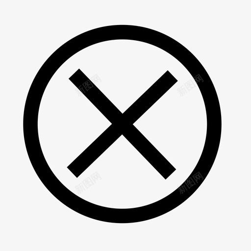 x符号关闭交叉图标svg_新图网 https://ixintu.com 交叉 关闭 符号 退出