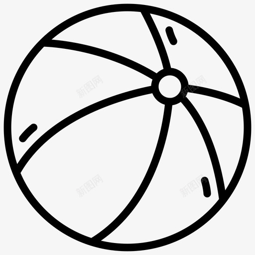 球娱乐手球图标svg_新图网 https://ixintu.com 娱乐 手球 教育和科学线图标 游戏 球 软球
