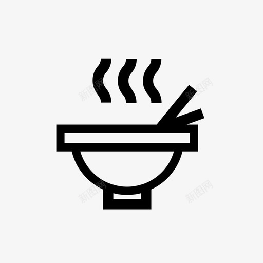 热饭早餐吃图标svg_新图网 https://ixintu.com 吃 早餐 热饭