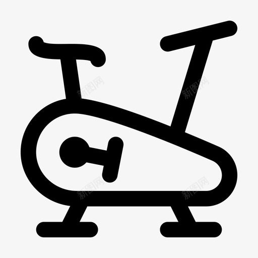 自行车运动健身图标svg_新图网 https://ixintu.com 健身 健身房 图标 填充 旋转 自行车 跳跃 运动