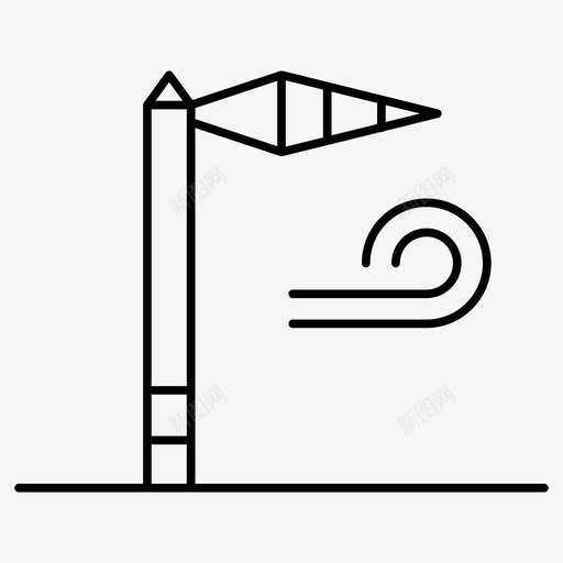 风风向航空轮廓图标svg_新图网 https://ixintu.com 图标 航空 轮廓 风向