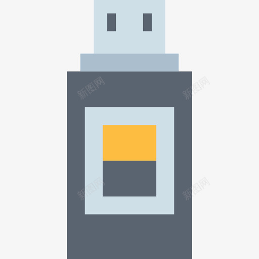 Pendrive五金件11扁平图标svg_新图网 https://ixintu.com Pendrive 五金件 扁平