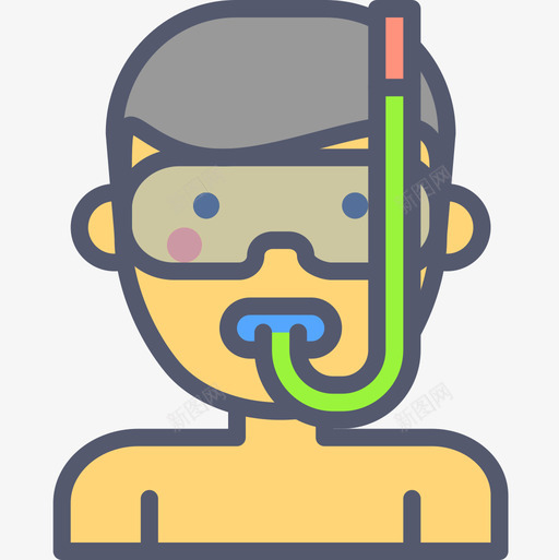 潜水器作业2线性颜色图标svg_新图网 https://ixintu.com 作业 潜水 线性 颜色