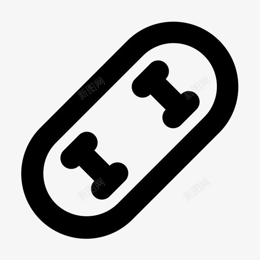 滑板竞赛游戏图标svg_新图网 https://ixintu.com 游戏 滑板 竞赛 运动 运动路线 锦标赛