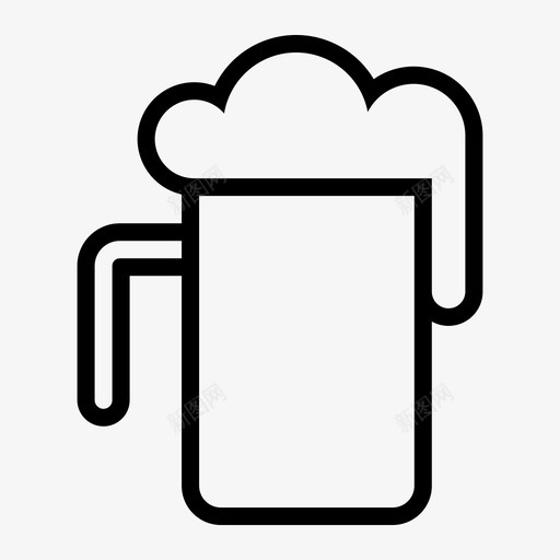 啤酒酒精干杯图标svg_新图网 https://ixintu.com 啤酒 干杯 快餐 杯子 玻璃啤酒 酒精