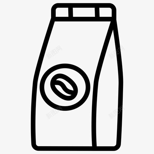 咖啡袋咖啡豆饮料图标svg_新图网 https://ixintu.com 咖啡 咖啡豆 天然 能量 谷物 饮料