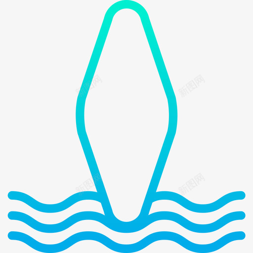 冲浪板运动和游戏11梯度图标svg_新图网 https://ixintu.com 冲浪板 梯度 游戏 运动