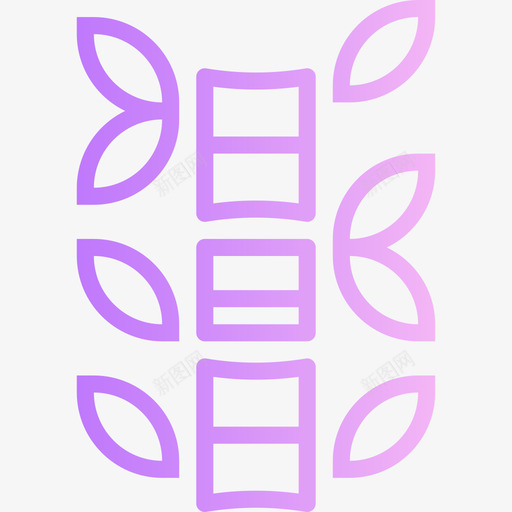 竹spa19渐变图标svg_新图网 https://ixintu.com spa 渐变