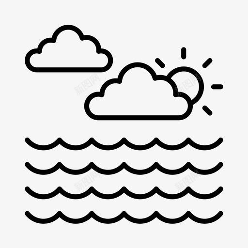 海洋气候地球图标svg_新图网 https://ixintu.com 地球 户外 气候 海洋 环境 自然