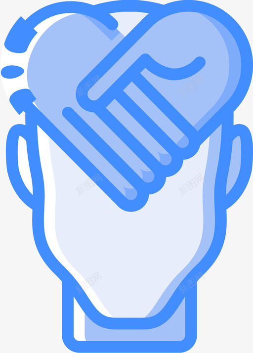 同理心人类思维41蓝色图标svg_新图网 https://ixintu.com 人类 同理 思维 蓝色