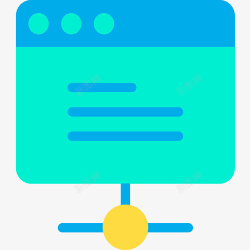 浏览器数据科学平面图标svg_新图网 https://ixintu.com 平面 数据科学 浏览器