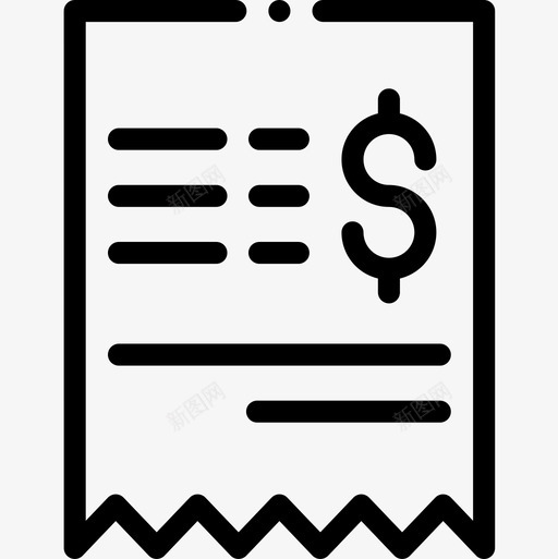 支票电子商务103线性图标svg_新图网 https://ixintu.com 支票 电子商务 线性