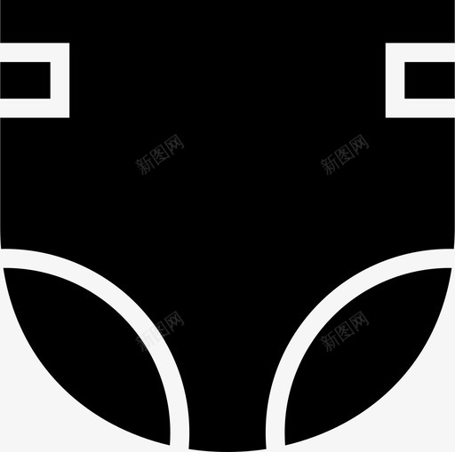 尿布婴儿儿童图标svg_新图网 https://ixintu.com 儿童 儿童和婴儿 婴儿 尿布