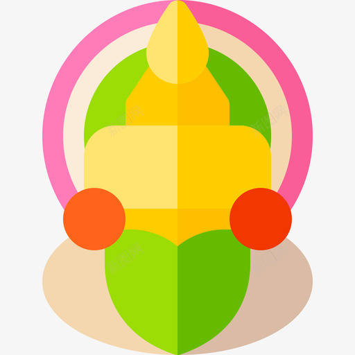 印度Kathakali15号平坦图标svg_新图网 https://ixintu.com Kathakali15号 印度 平坦