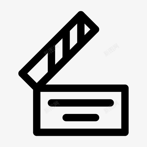 隔板胶卷胶卷板图标svg_新图网 https://ixintu.com 制作 卷板 圆帽 拍摄 电影 直线 胶卷 隔板