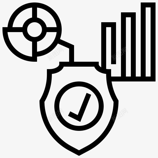 屏蔽数据分析图形图标svg_新图网 https://ixintu.com 保护 分析 图形 屏蔽数据 机密信息线