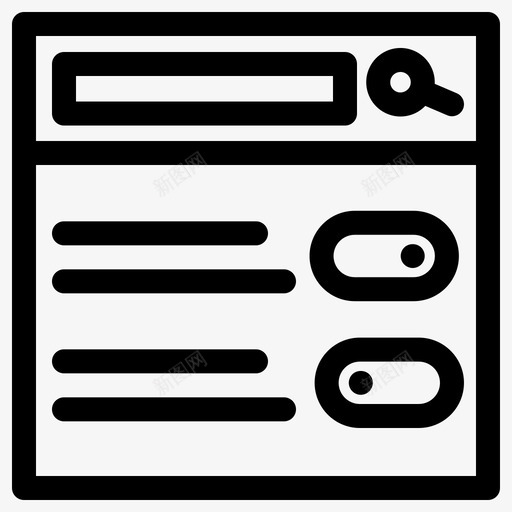 控件布局选项图标svg_新图网 https://ixintu.com unigrid 单选 布局 按钮 控件 搜索 选项