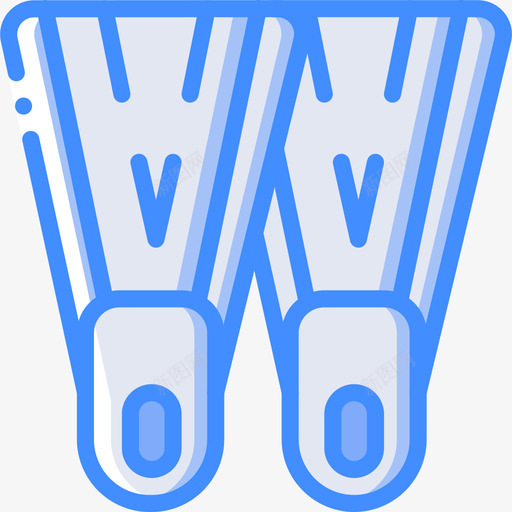 脚蹼探险运动17蓝色图标svg_新图网 https://ixintu.com 探险 脚蹼 蓝色 运动