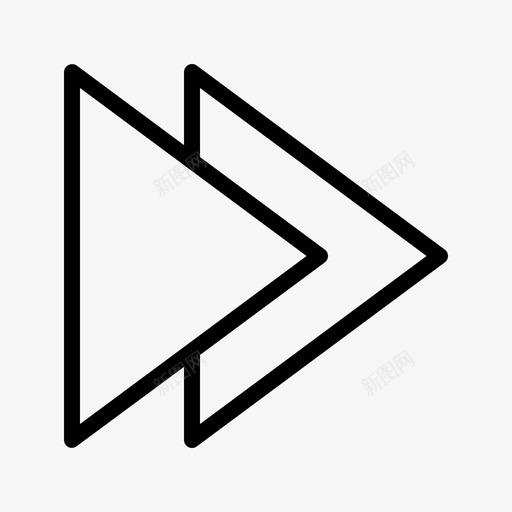 下一个按钮箭头音乐图标svg_新图网 https://ixintu.com 下一个 元素 按钮 用户界面 箭头 音乐