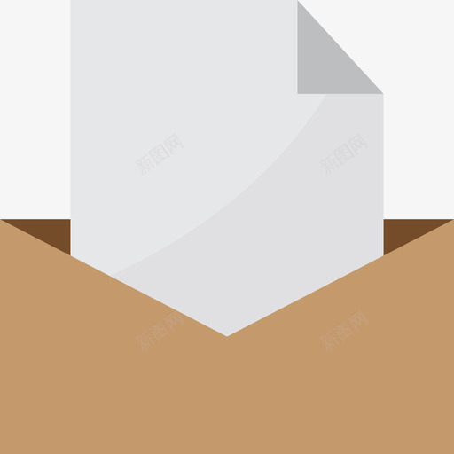 信纸文具46扁平图标svg_新图网 https://ixintu.com 信纸 扁平 文具46