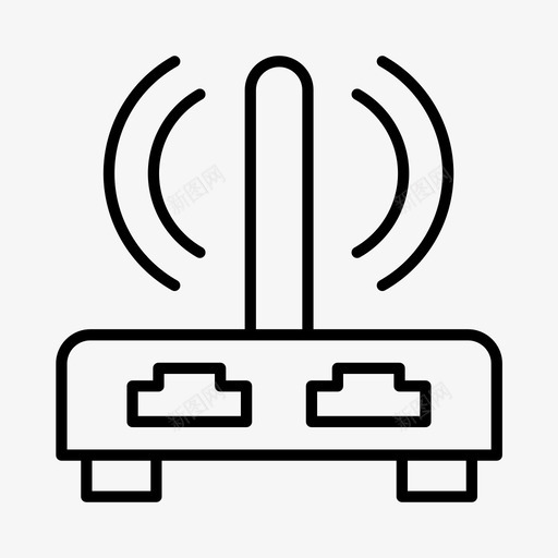 wifi连接数据图标svg_新图网 https://ixintu.com wifi 互联网 技术 数据 网络 连接