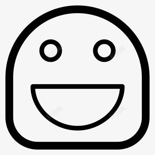 开心表情微笑图标svg_新图网 https://ixintu.com 布卢比 开心 微笑 表情