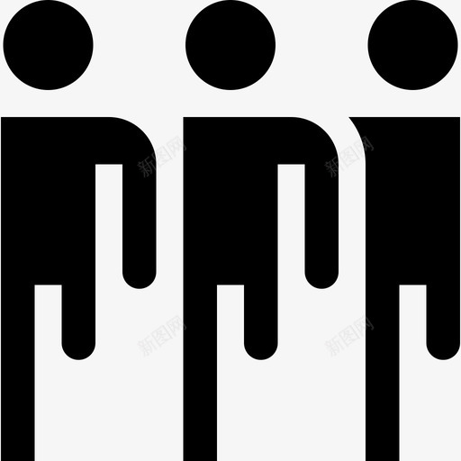 排满了人的游行队伍16人图标svg_新图网 https://ixintu.com 16人 排满了人的游行队伍