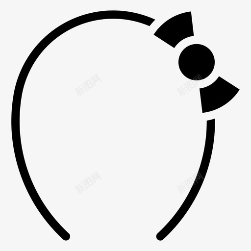 发带浴室发夹图标svg_新图网 https://ixintu.com 发夹 发带 头带 家用 浴室 设备