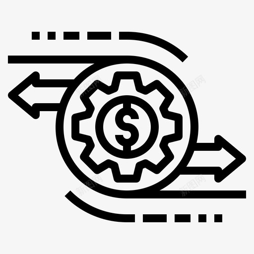 交易业务信用图标svg_新图网 https://ixintu.com 业务 交易 信用 账户 货币 齿轮