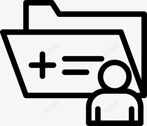 医疗报告文件夹伙计图标svg_新图网 https://ixintu.com 伙计 医疗报告 文件夹