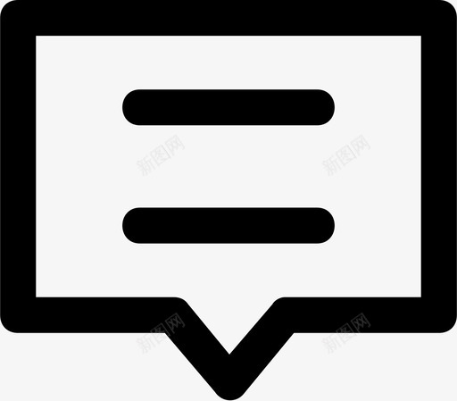 聊天评论收件箱图标svg_新图网 https://ixintu.com 收件箱 消息 聊天 评论