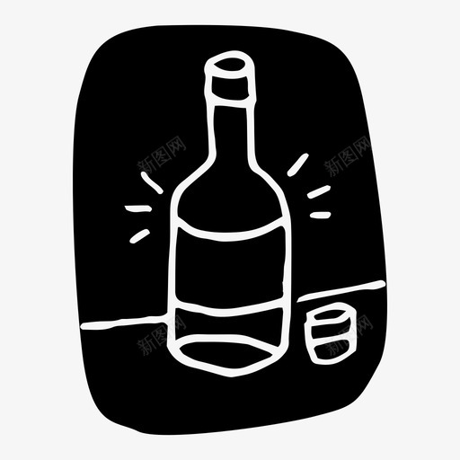 烧酒亚洲瓶子图标svg_新图网 https://ixintu.com 亚洲 木版 烧酒 瓶子 真露烧酒 韩国