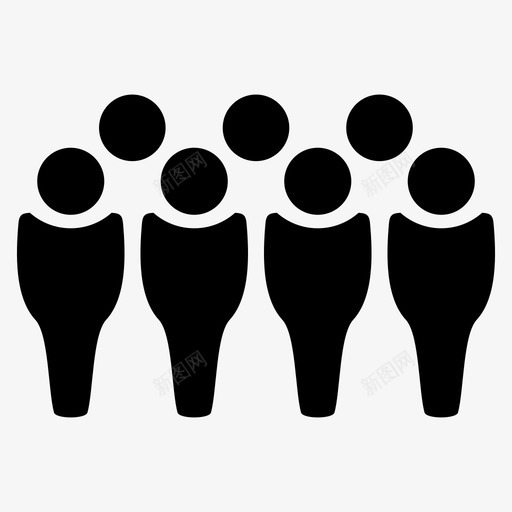 社区朋友群组图标svg_新图网 https://ixintu.com 人员 朋友 用户 社交 社区 群组