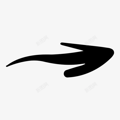 手绘箭头装饰性定向图标svg_新图网 https://ixintu.com 定向 导航 手绘 箭头 装饰性