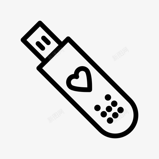 U盘健身健身房图标svg_新图网 https://ixintu.com 健康 健身 健身房 心脏
