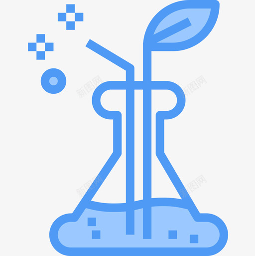 烧瓶研究理念2蓝色图标svg_新图网 https://ixintu.com 烧瓶 理念 研究 蓝色