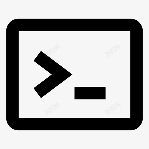 终端云软件图标svg_新图网 https://ixintu.com 存储 用户界面 终端 软件